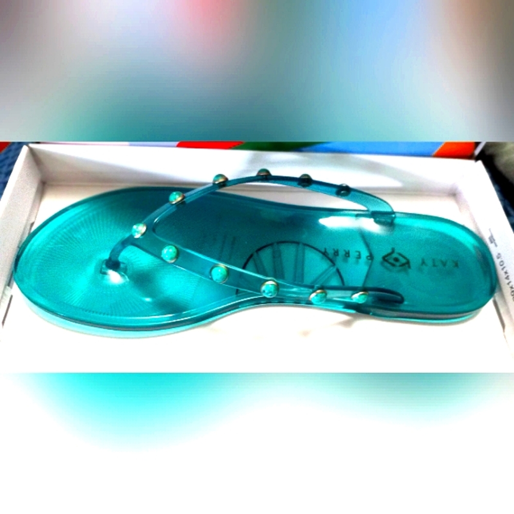 Katy Perry turquoise jellie sandals BNWB. Bundle for more savings!